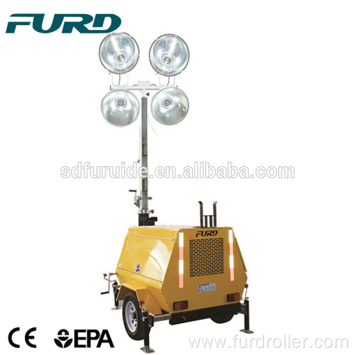 Long Lasting Mobile Trailer Mounted LED Light Towers